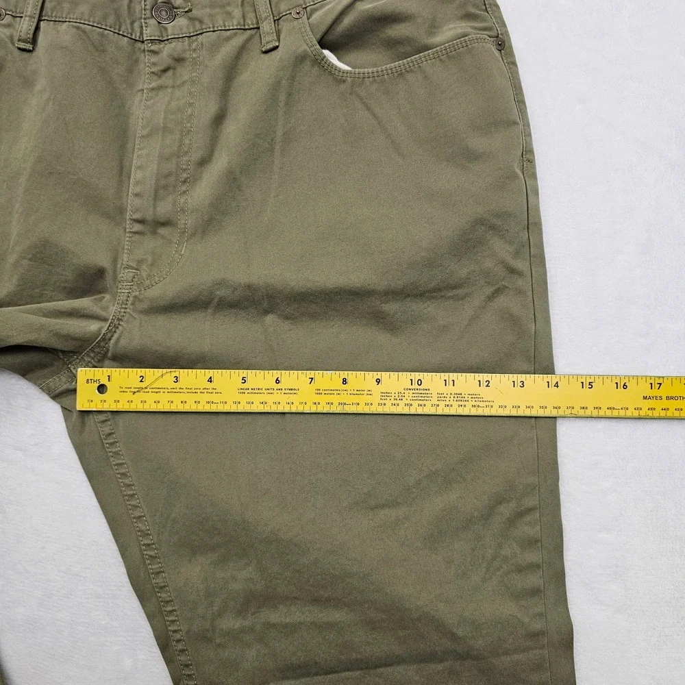 Polo Ralph Lauren Pants Mens 42x30 Olive Green Cotton Twill Straight Safari